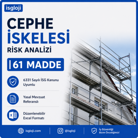 61 MADDELİK CEPHE İSKELESİ RİSK ANALİZİ
