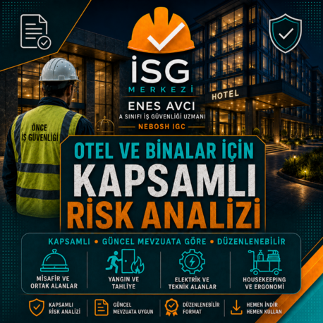 Otel ve Binalar İçin 250 Maddelik Risk Analizi | Güncel Mevzuata Göre Hazırlandı