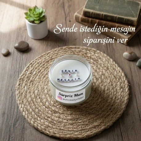 ✨ Işıltım Hediyelikleri: Gizemli Mesajlı Mum ✨