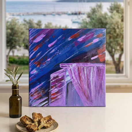 "urla" akrilik tablo 25x25 cm