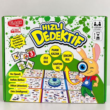 Hızlı Dedektif Eğitici Zeka ve Dikkat Oyunu 