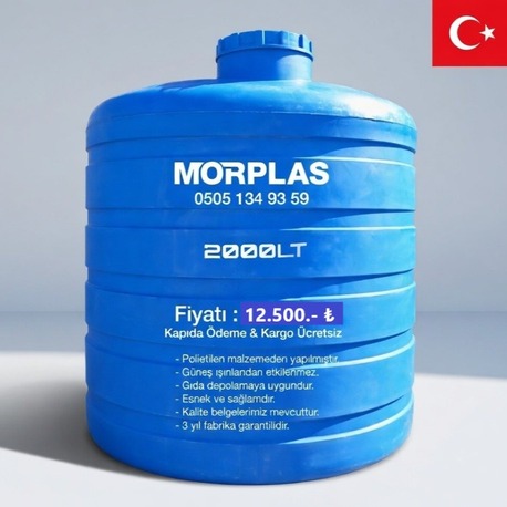 Su Deposu - 2000 Litre Dikey