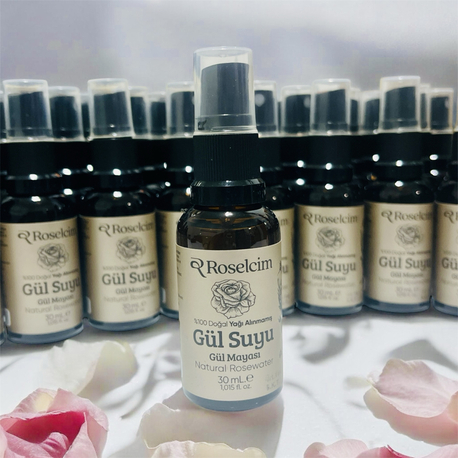 %100 Doğal Yağı Alınmamış Gül Suyu(Gül Mayası) 30 ml