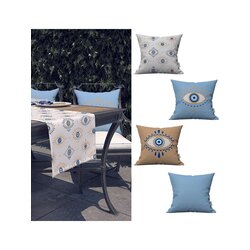 Runner ve Kırlent Kılıfı Seti (Göz Desenli)