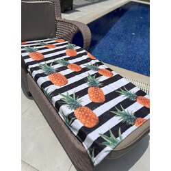 Ananas Desen Baskılı Plaj Havlusu