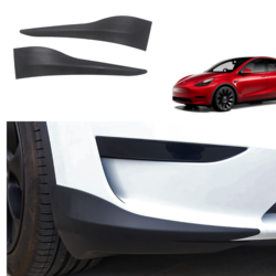 Tesla Model Y Ön Tampon Köşe Koruyucu Bakaliti, 2 Adet Set Olarak SİYAH