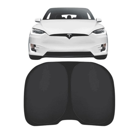 Tesla Model Y UV Korumalı Arka Cam İçin Güneşlik Perdesi, Siyah Renk