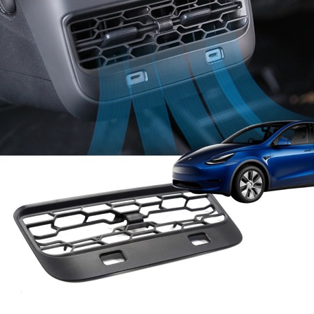 Tesla Model Y / Model 3 Arka Havalandırma Izgarası, Mat Siyah Renk