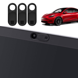Tesla Model Y İç Kamera Kaydırılan Kapak Ultra İnce 3'LÜ SİYAH