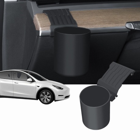 Tesla Model Y / Model 3 Ön Göğüse Takılan Bardak Tutucu, Siyah Renk
