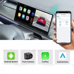 Tesla Model Y Model 3 F9 9 İnç Orta Konsol Paneli Dokunmatik Ekranı Kamera, Carplay ve Android,
