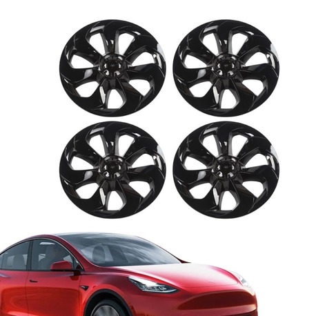 Model Y FUSION Jant Kapağı Seti 19 İnç, Parlak Siyah Renk (4 Adet Set Olarak Satılmaktadır.)