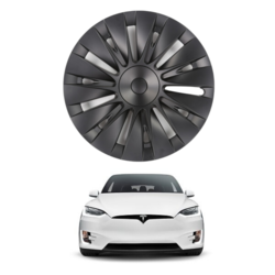 Tesla Model Y SOLAR Jant Kapağı Seti 19 İnç, Mat Siyah Renk 4 ADET