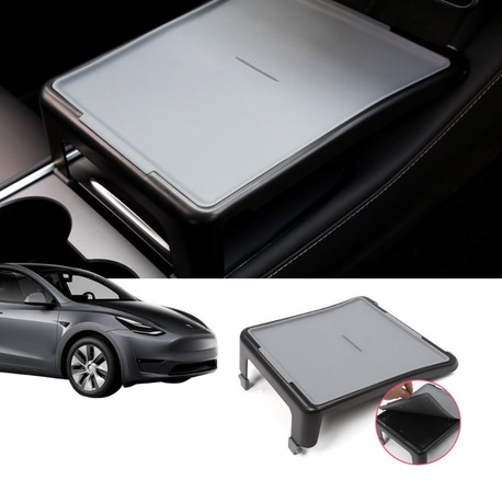 Tesla Model Y / Model 3 Ön Orta Konsol Çok Amaçlı Masa, Gri Renk