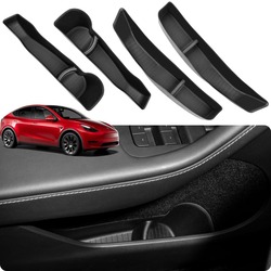 Model Y Kapıya Takılan Geniş Düzenleyici 4'lü Set SİYAH