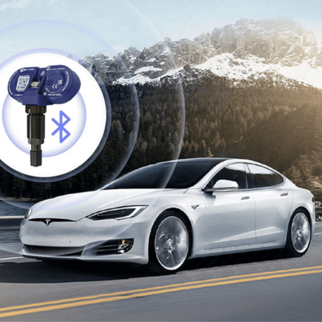 Tesla Model Y / Model 3 Orijinal Bluetooth Lastik Basıncı Sensörü (TPS), Mavi Renk