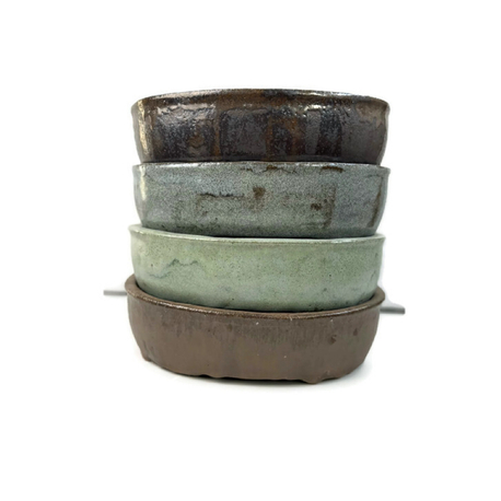 Stoneware Sırlı Seramik Bonsai Saksısı 