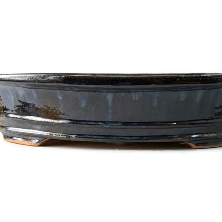 Büyük Boy Stoneware Sırlı Seramik Bonsai Saksısı 