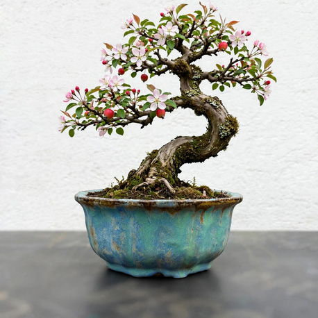 Stoneware Sırlı Seramik Bonsai Saksısı 18 cm