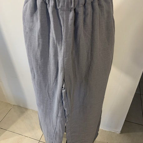 Gri Müslin Pantalon
