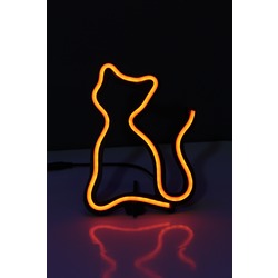 Kedi Neon Led / Gece Lambası / Sevimli Kedi Dekoratif Lamba / Işıklı Cat / Ambians Işığı