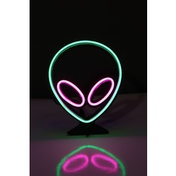 Uzaylı Neon LED / Gece Lambası / Dekoratif Lamba / Işıklı Uzaylı / Ambians Işığı