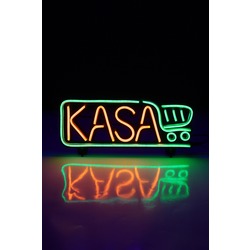 Kasa Neon Led / Desk lambası / Ödeme Noktası Dekoratif Lamba  / Işıklı Vezne