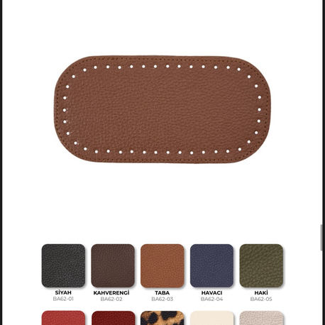 ÇANTA TABANI OVAL SUNİ DERİ