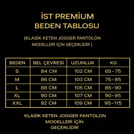 BEDEN TAPLOSU KETEN JOGGER PANTOLON