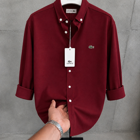 Lacoste  Premium Gömlek Bordo