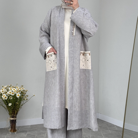 Kimono Takım Gri