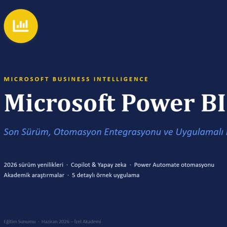 Microsoft Power BI 2026 Eğitim Sunumu