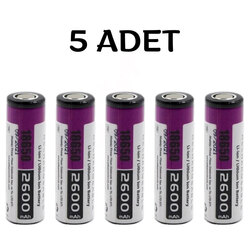 Orion 18650 2600mAh 5C (5 adet)