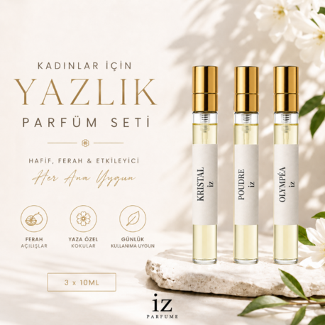 3 x 10ml Yazlık Kadın Parfüm Seti
