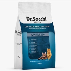 Dr. Sacchi Sensitive Somon ve Ton Balıklı Kedi Maması 1,5 Kg 