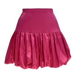 Pembe saten mini balon etek