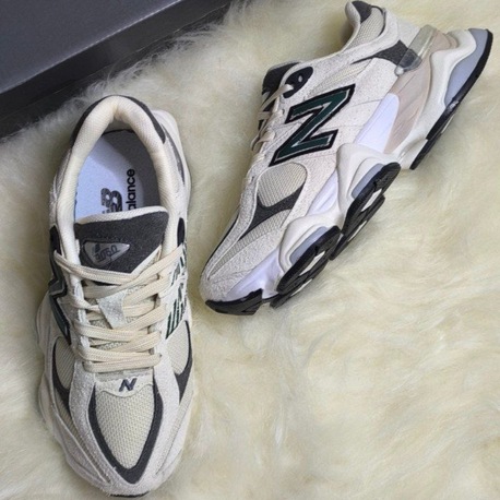 NEW BALANCE 9060 CREAM-GREY-GREEN