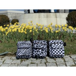 Zürafa Damalı Zebra Desenli Spor Omuz Askılı Çanta