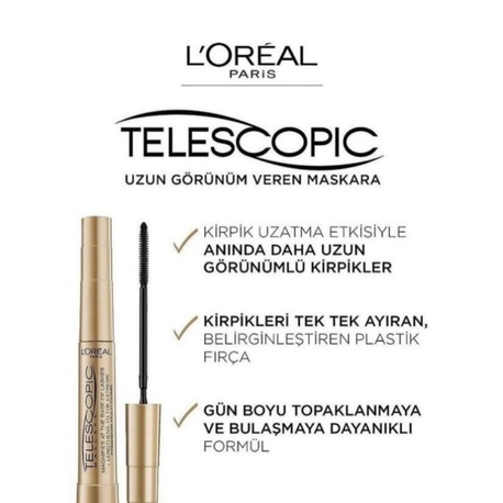 L'OREAL SARI TELESKOPİK MASKARA