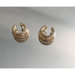 Gümüş Kaplama | 4 Sıralı Ear Cuff 