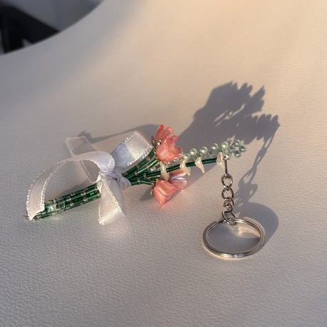 Lale Buket Anahtarlık - Pembe