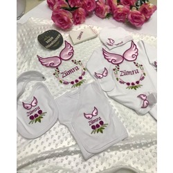 Jochoberry Baby İsme Özel 10'lu Hastane Çıkış Seti