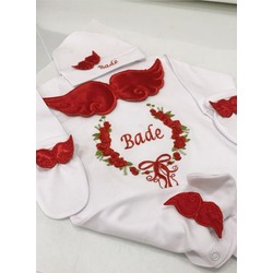 Jochoberry Baby İsme Özel Yenidoğan 3'lü Set