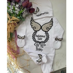Jochoberry Baby İsme Özel Yenidoğan 3'lü Set