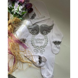 Jochoberry Baby İsme Özel Yenidoğan 3'lü Set