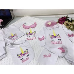 Jochoberry Baby İsme Özel 10'lu Hastane Çıkış Seti