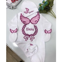 Jochoberry Baby İsme Özel Yenidoğan 3'lü Set