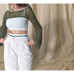 hand knitted blouse