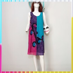 batik elbise %100 Pamuk