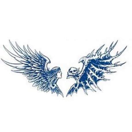 KANATLI ŞEYTAN VE EJDERHA GEÇİCİ DÖVME